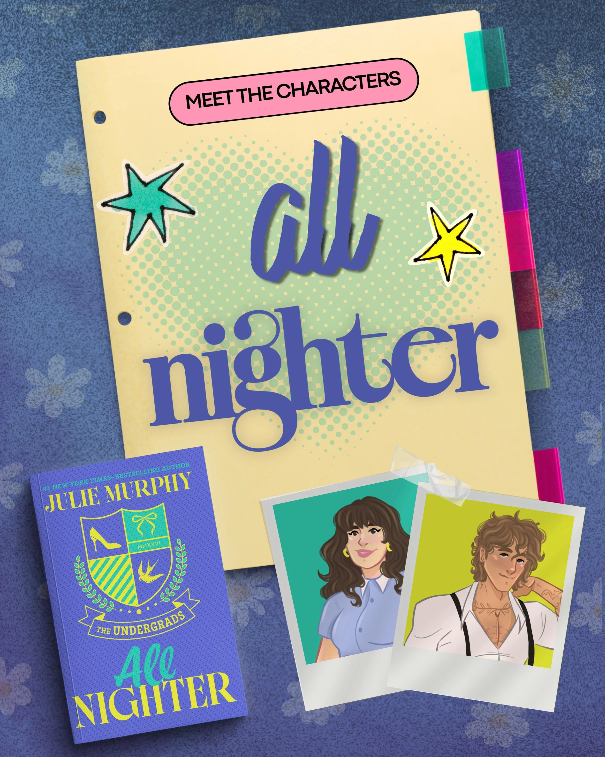 Just over a month until you can meet Daisy and Heath from All Nighter, the second book in The Undergrads universe. Tour and preorder goodie announcement coming very soon!

🌼☕️📓

Daisy was always a wallflower (yes, she does see the irony). But she&r