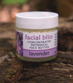 Facial Bliss - concentrated botanical face butter, lavender scent. 1 oz. - $15. 2 oz. - $25.