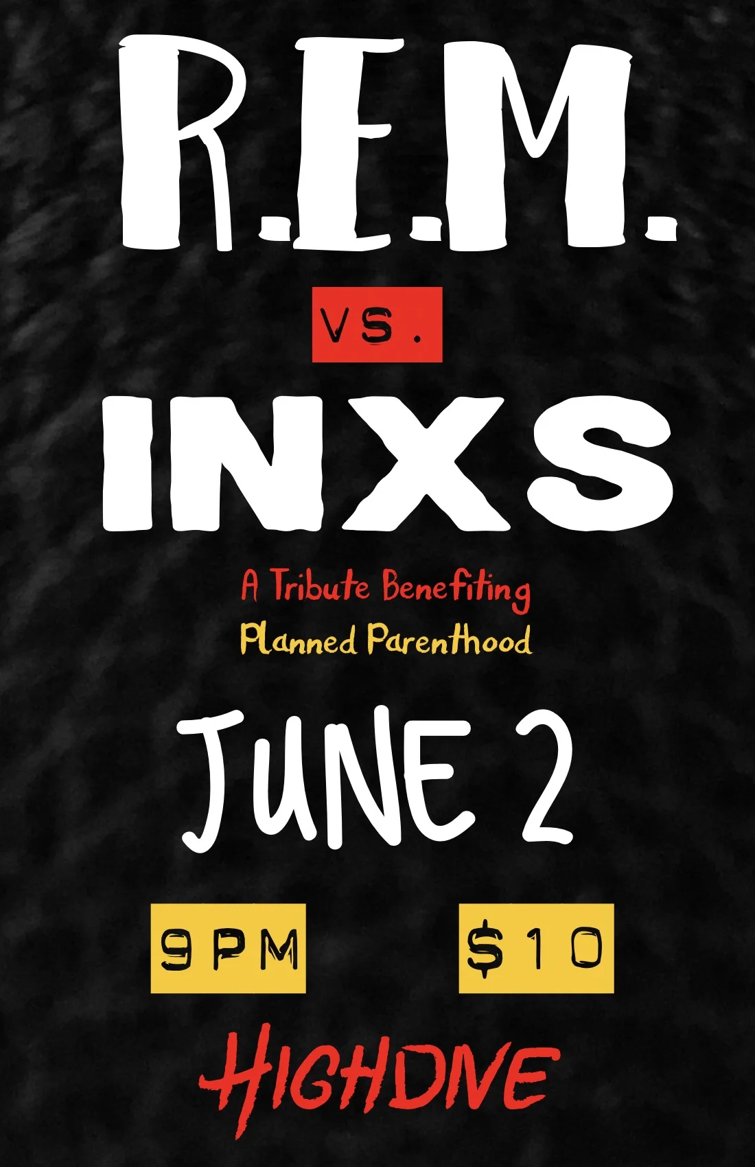 R.E.M vs INXS - A Benefit For Planned Parenthood - 