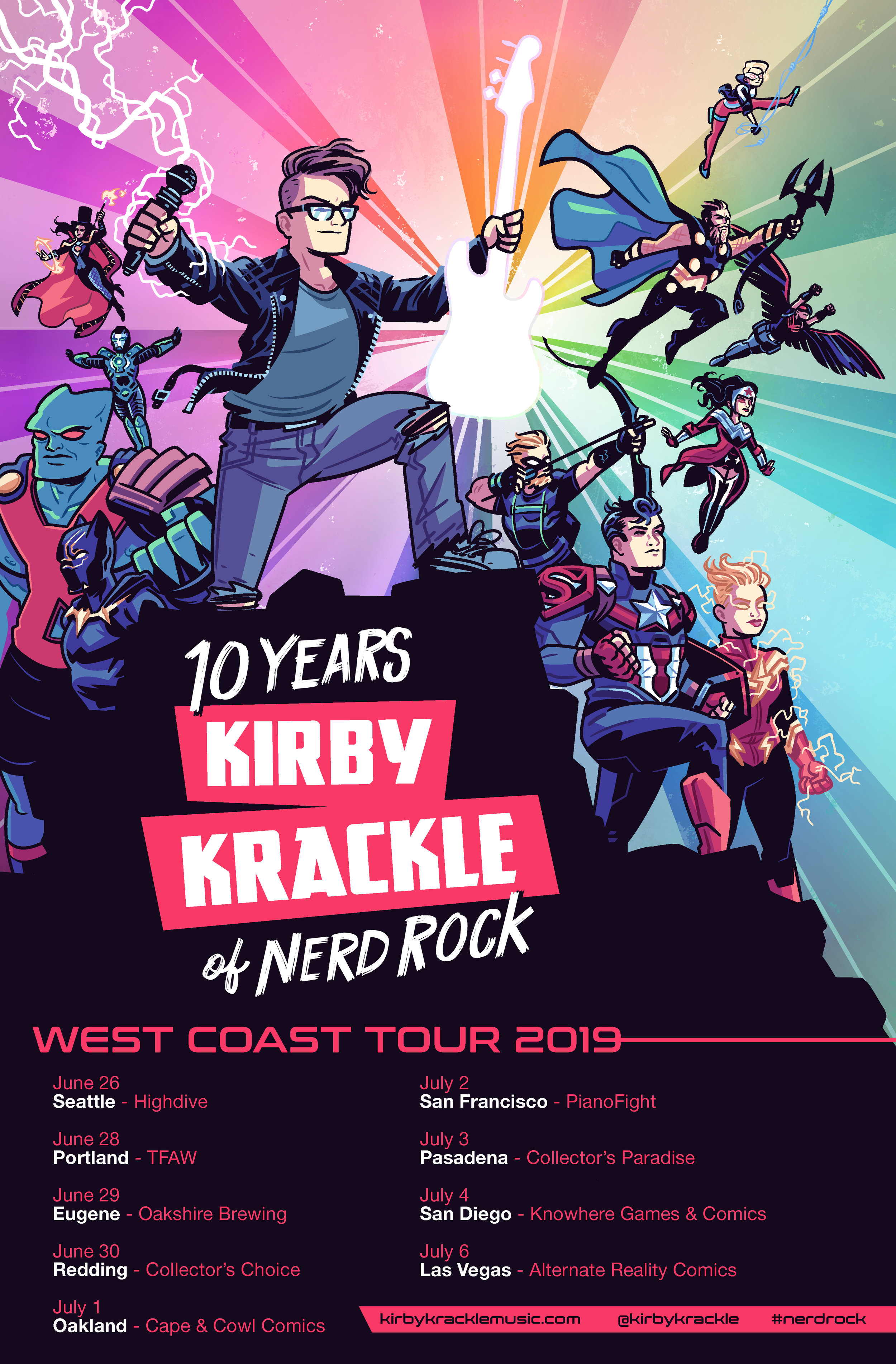 San Francisco @ PianoFight - "10 Years Of Nerd Rock" West Coast Tour 2019