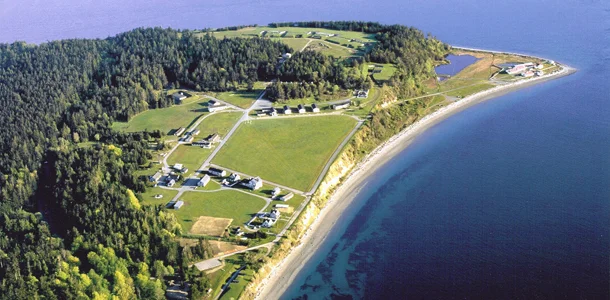 View of our Camp at Ft. Flagler from above
