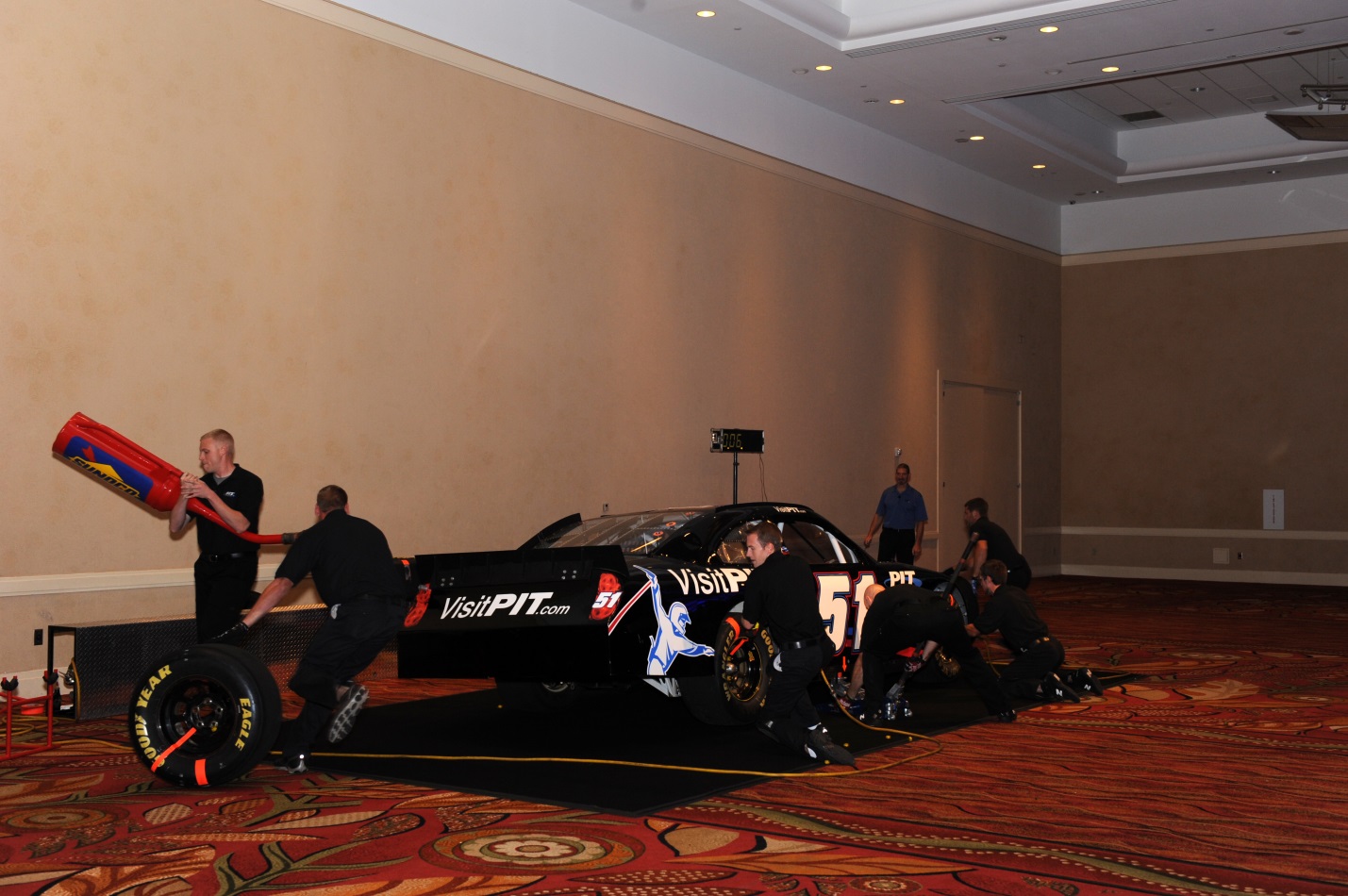 The PIT (Performance Improvement Training) Team performed a pit stop exercise during the general session on the opening day of our conference.