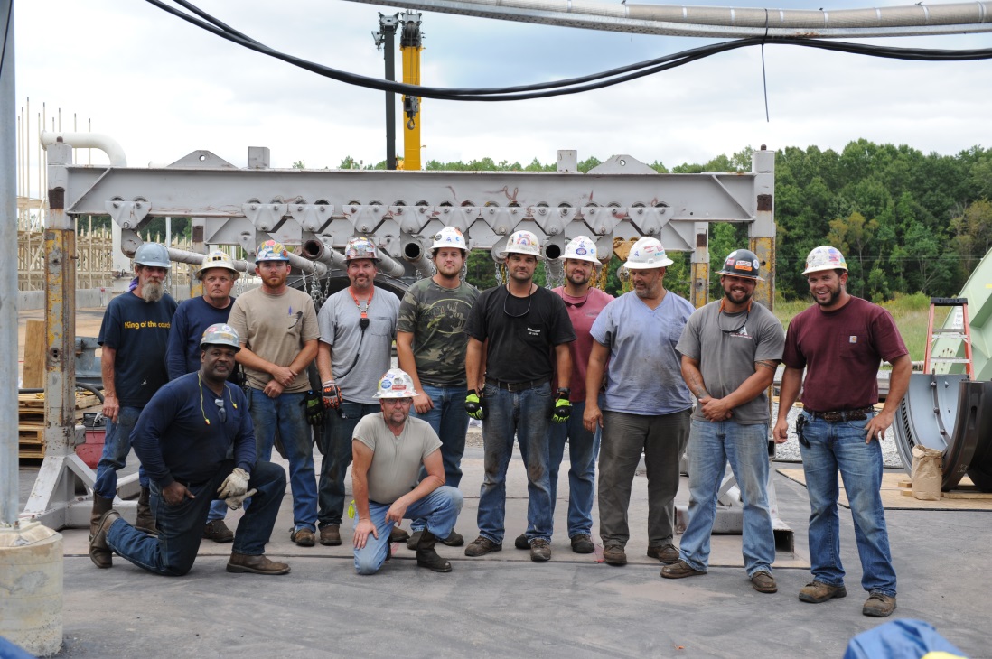 The APM Steam Day Shift team led by Superintendent, Ron Turner, Jr. (pictured far right)