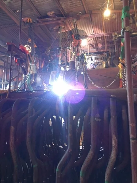 Welding the Superheat Links