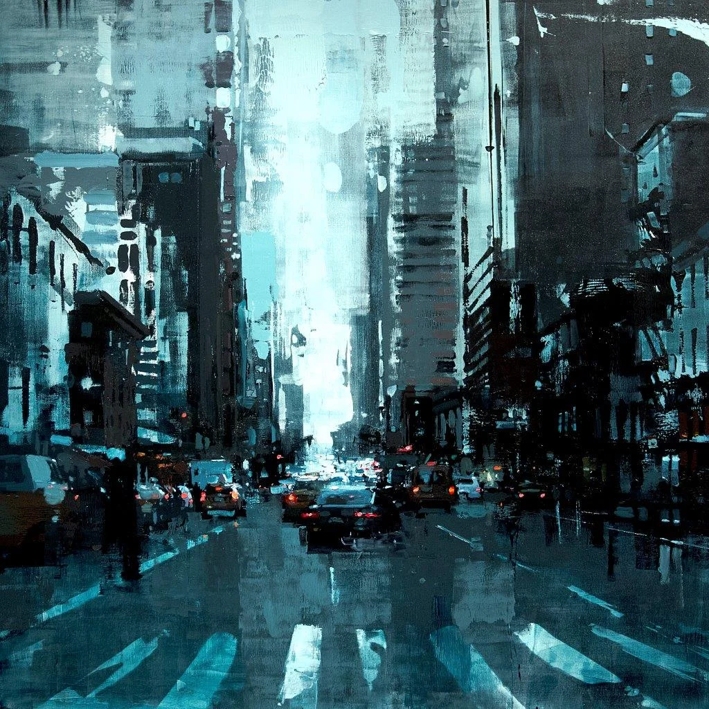 New York #12 - 24 x 24 inches - Oil on Panel - 5/2015