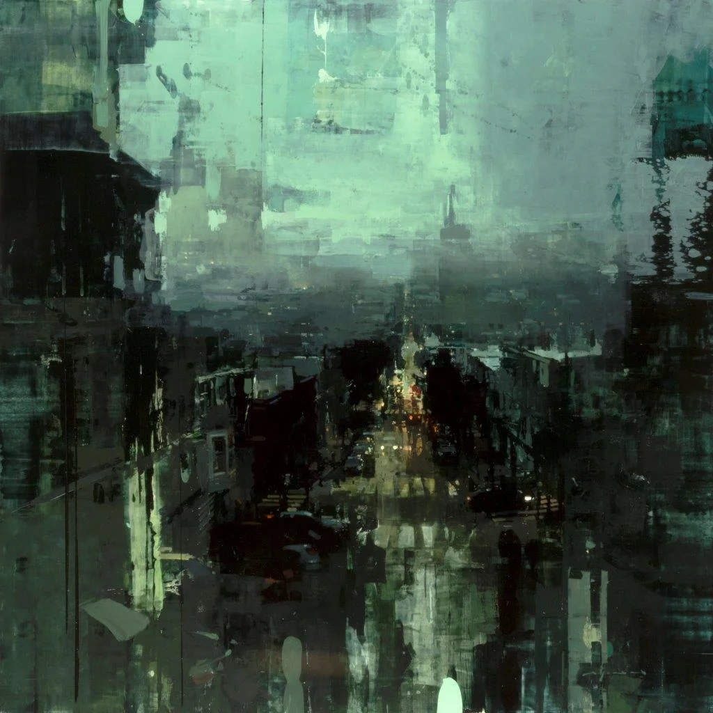 The Oncoming Fog - 48 x 48 inches - Oil on Panel - 5/2016