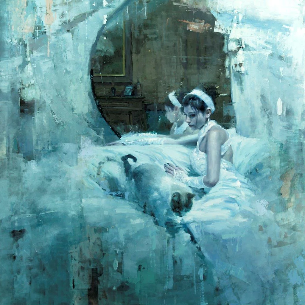 The Forgotten (version one - Abandon) - 48 x 48 inches - Oil on Panel - 10/2012
