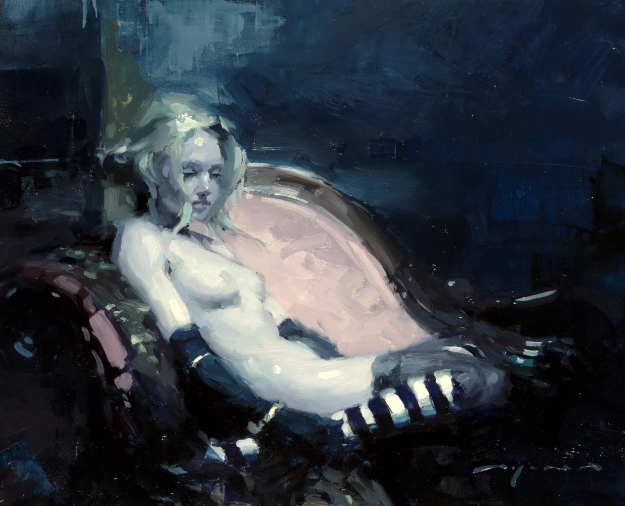 Study of a Pale Glow - 8 x 10 inches - Oil on Panel - 5/2016