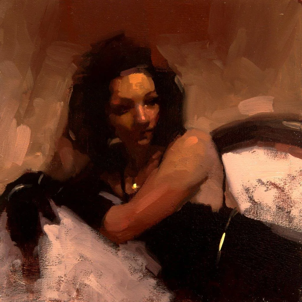 Portrait Study no. 1 - 7 x 7 inches - Oil on Panel - 8/2015