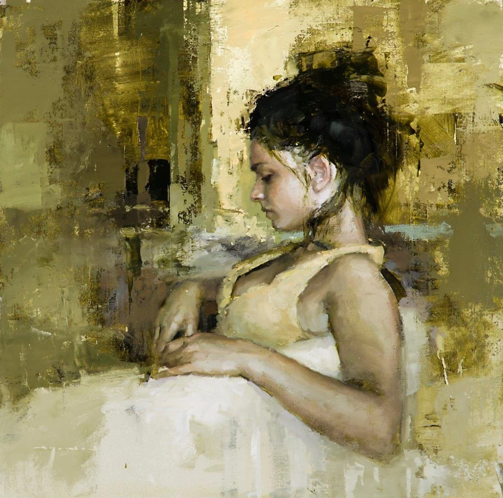 Portrait of Angela - 15 x 15 inches - Oil on Panel - 11/2012
