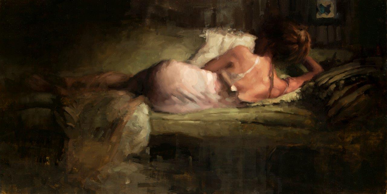 Fading Light - 12 x 24 inches - Oil on Panel - 12/2014
