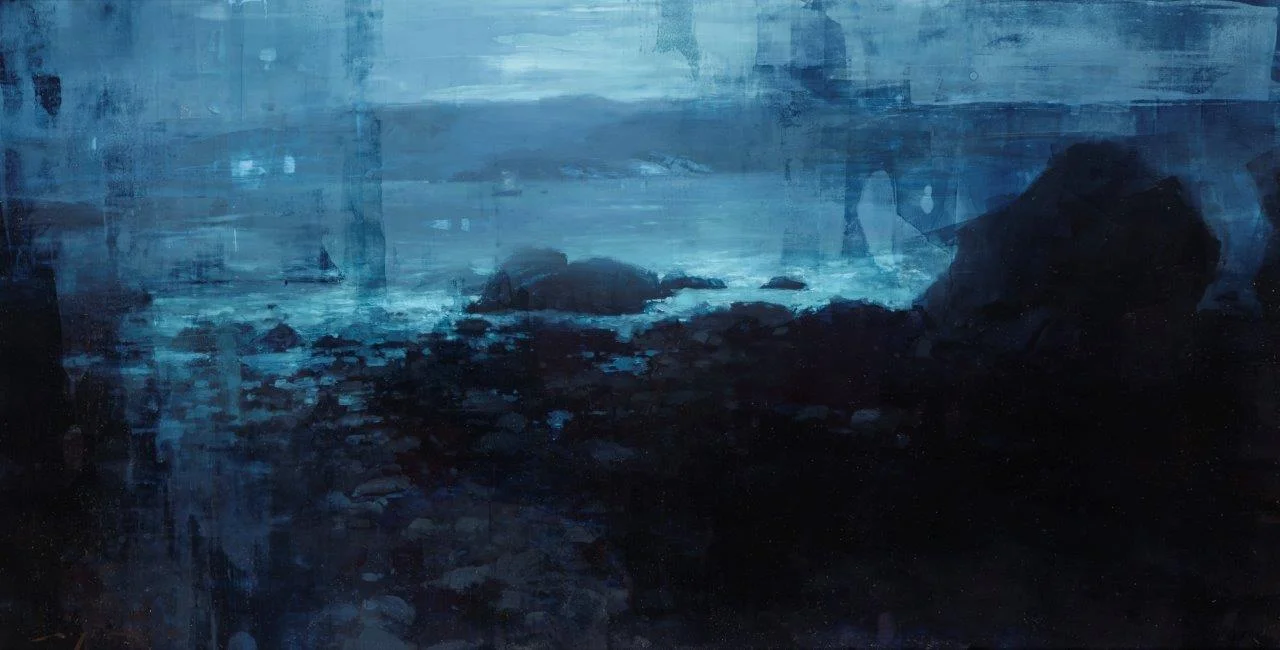 Twighlight at Lands End - 19 x 30 inches - Oil on Panel - 4/2016