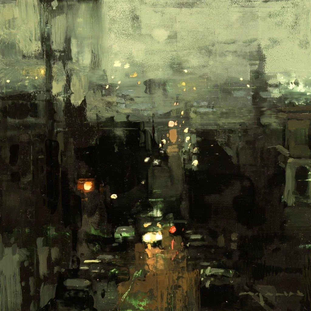 Cityscape - Composed Form Study 25 - 6 x 6 inches - Oil on Panel - Nov-16