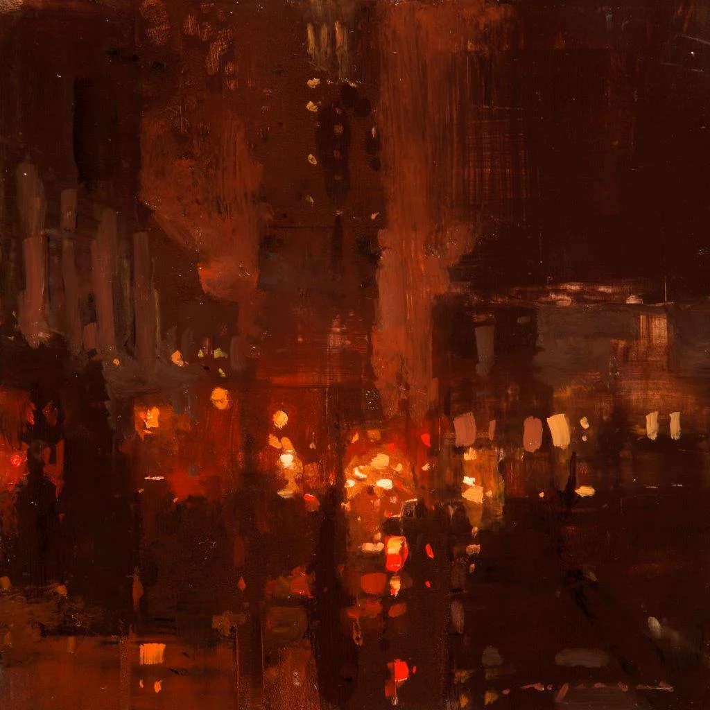 Cityscape - Composed Form Study 27 - 6 x 6 inches - Oil on Panel - Nov-16