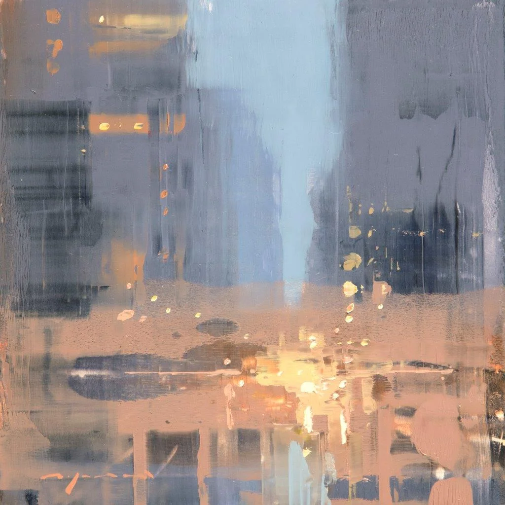Cityscape - Composed Form Study 34 - 6 x 6 inches - Oil on Panel - Apr-17
