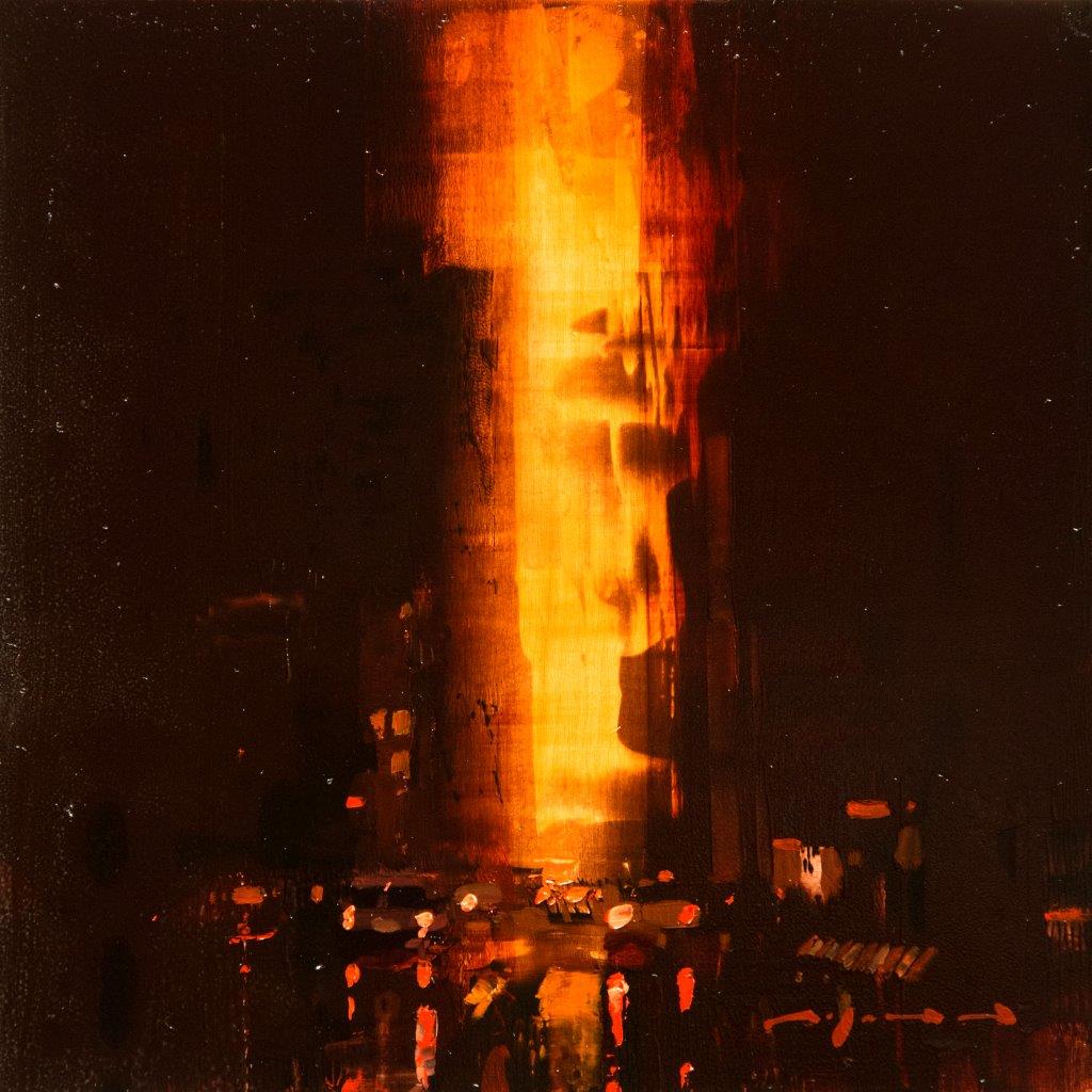 Cityscape - Composed Form Study 35 - 6 x 6 inches - Oil on Panel - Apr-17
