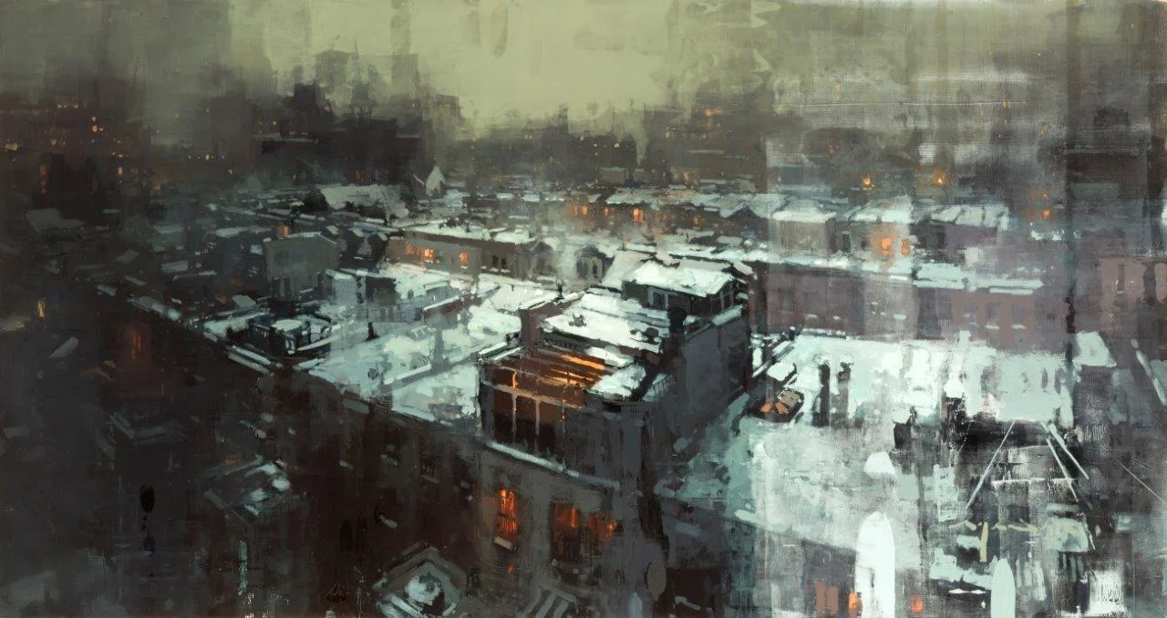 Nights in New York Winters - 26 x 49 inches - Oil on Panel - May-17