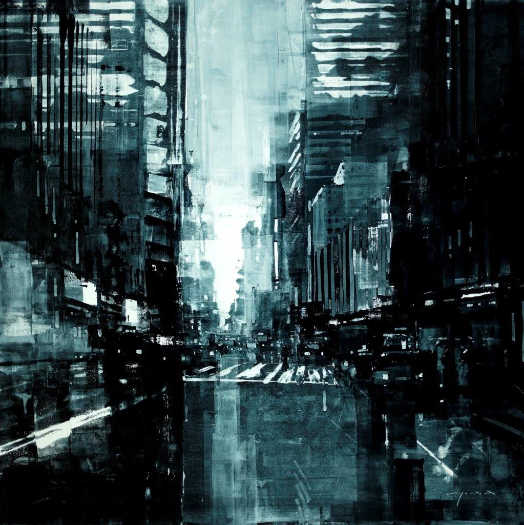 composition 165 - 36 x 36 inches - Oil on Panel - Apr-15