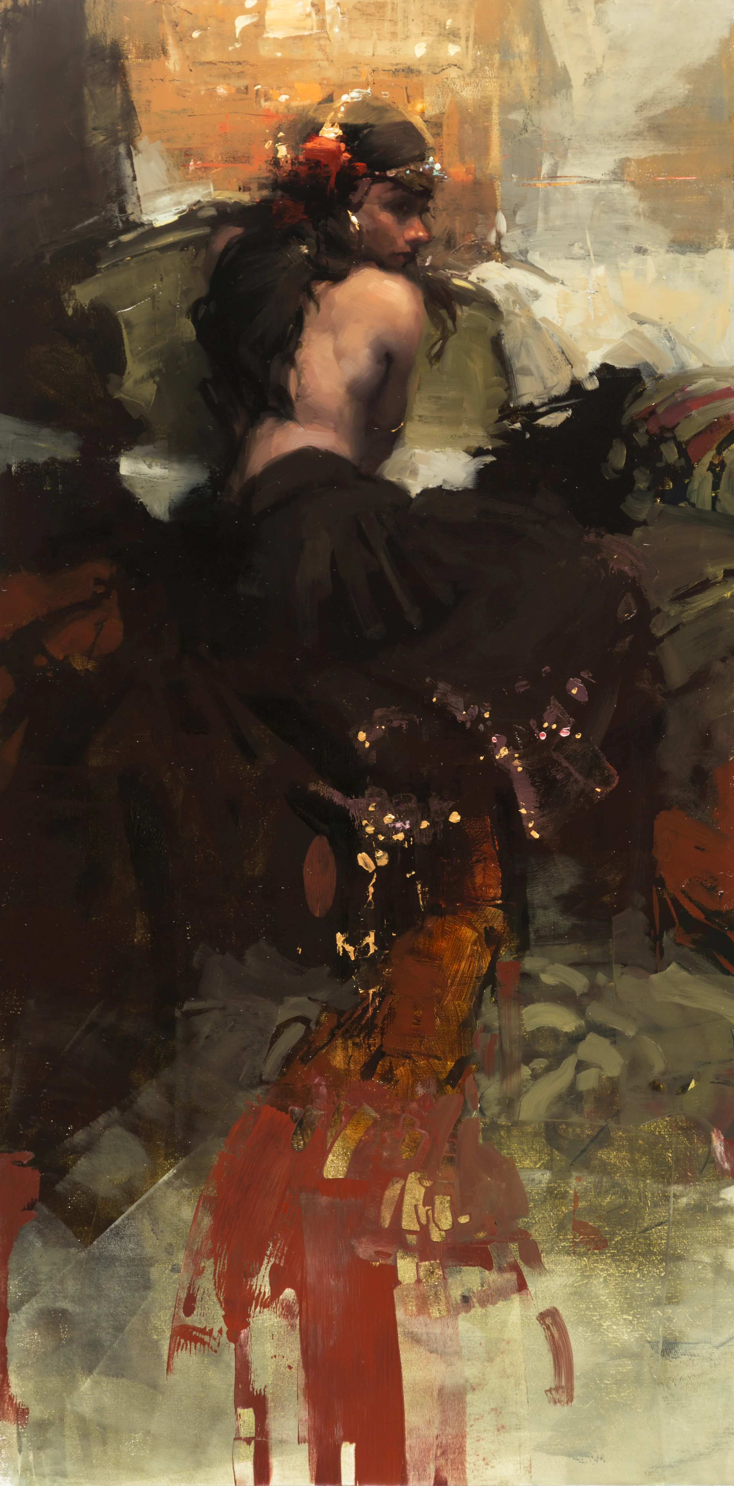 Bacchante - 12 x 24 inches - Oil on Panel - Feb-16