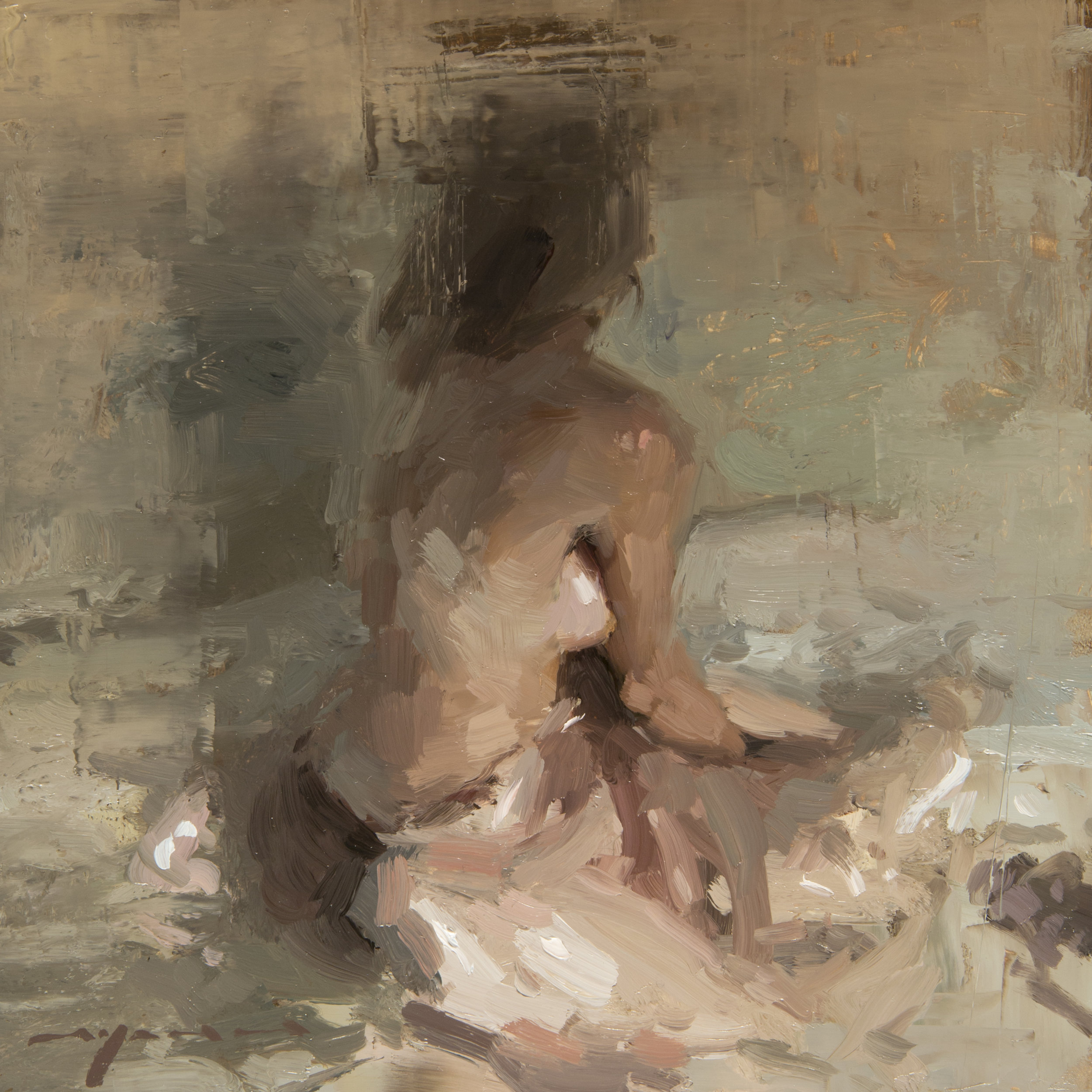 Figure - Composed Form Study 5 - 6 x 6 inches - Oil on Panel - Jan-17 