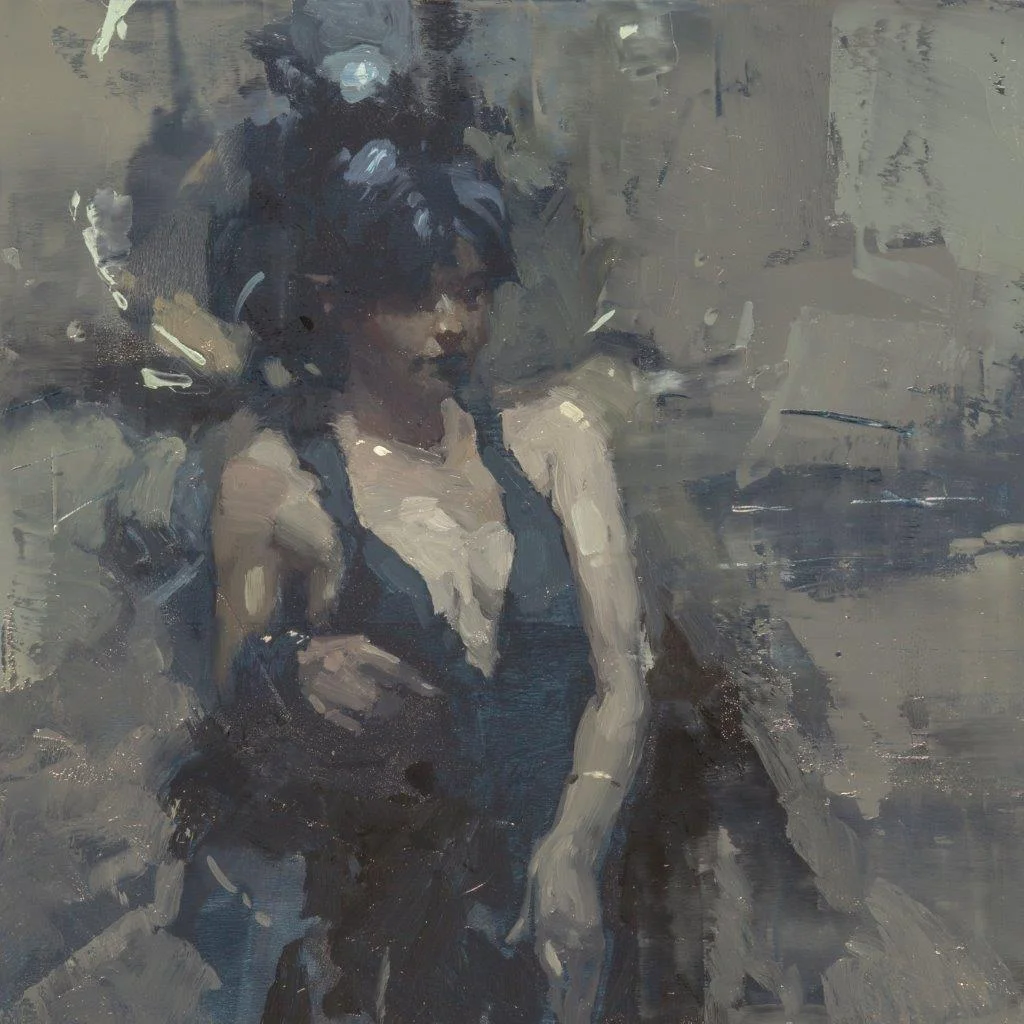 Portrait Study #27 - 6 x 6 in. - Oil on Panel - Aug-2018