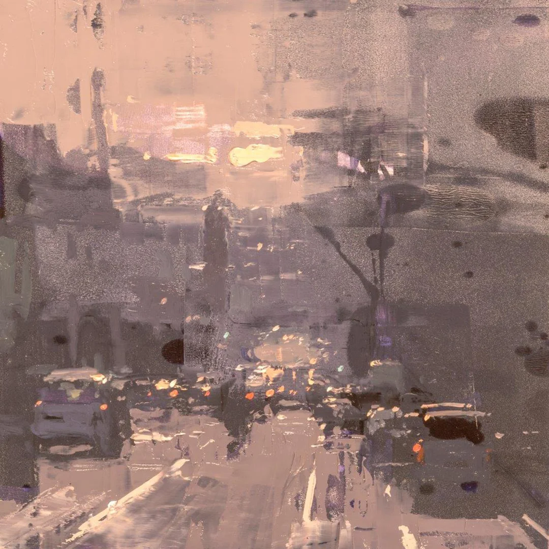 Cityscape - Composed Form Study 44 - 6 x 6 in. - Oil on Panel - Aug/2018