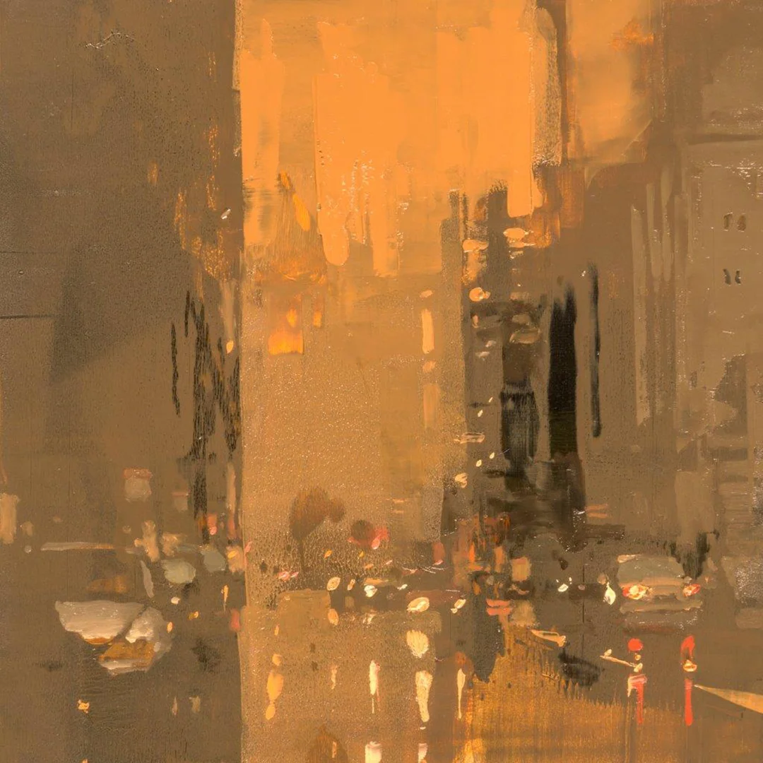 Cityscape - Composed Form Study 46 - 6 x 6 in. - Oil on Panel - Aug/2018
