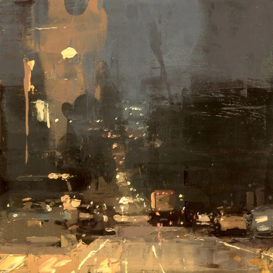 Cityscape - Composed Form Study 38 - 6 x 6 in. - Oil on Panel - Aug/2018