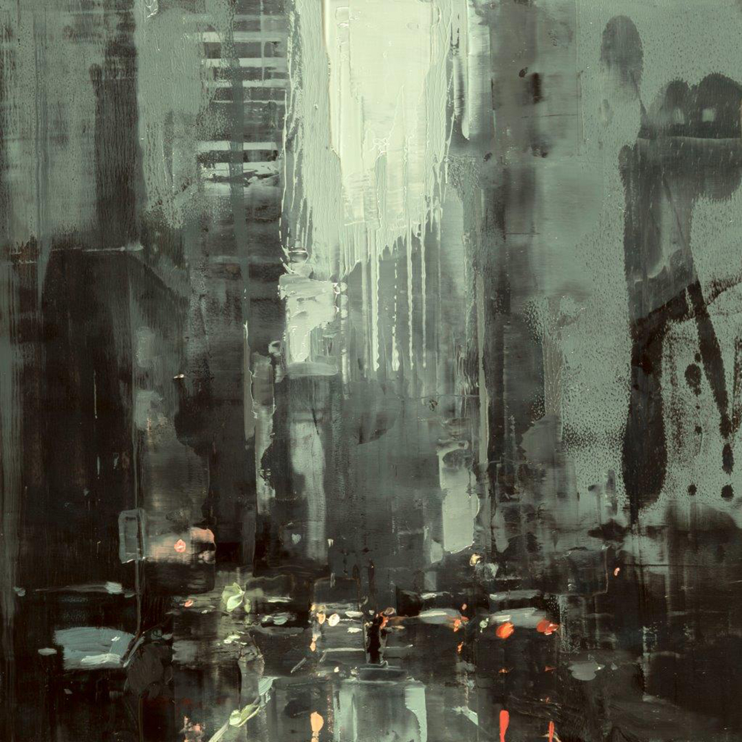 Cityscape - Composed Form Study 36 - 6 x 6 in. - Oil on Panel - Aug/2018