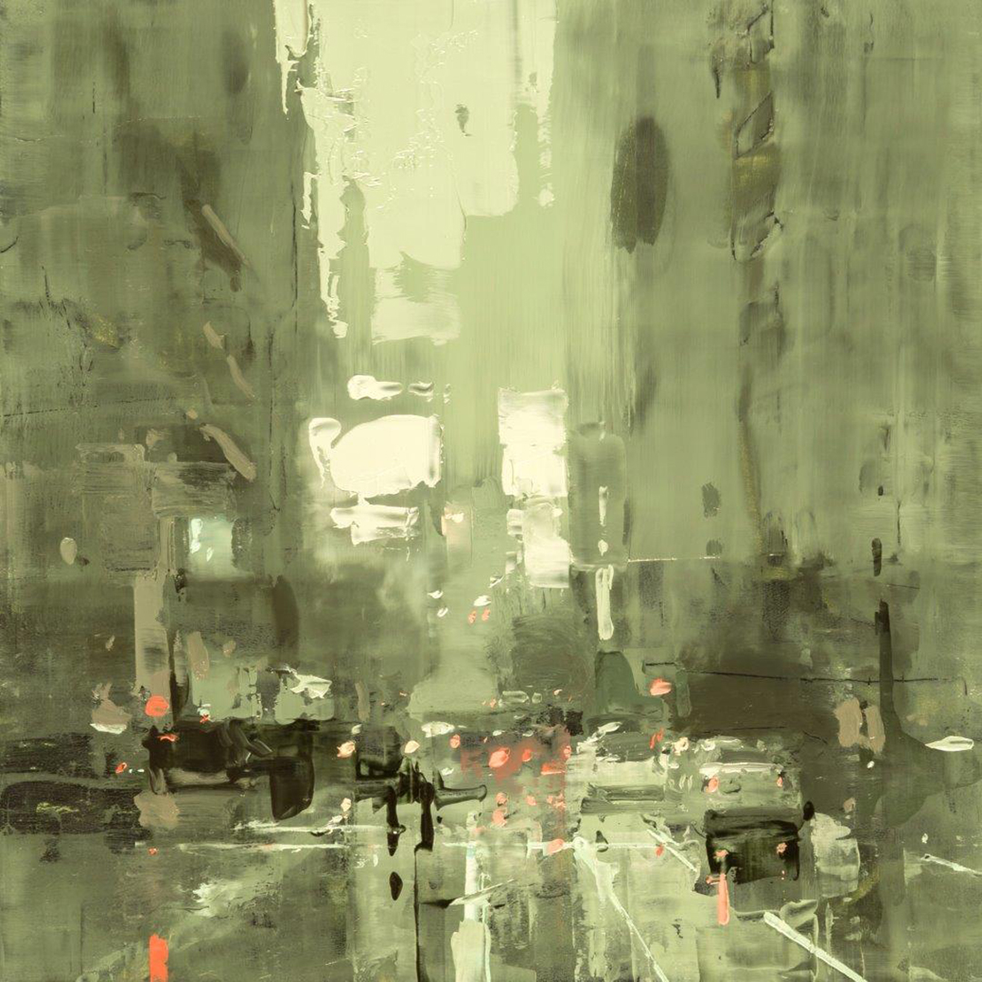 Cityscape - Composed Form Study 37 - 6 x 6 in. - Oil on Panel - Aug/2018