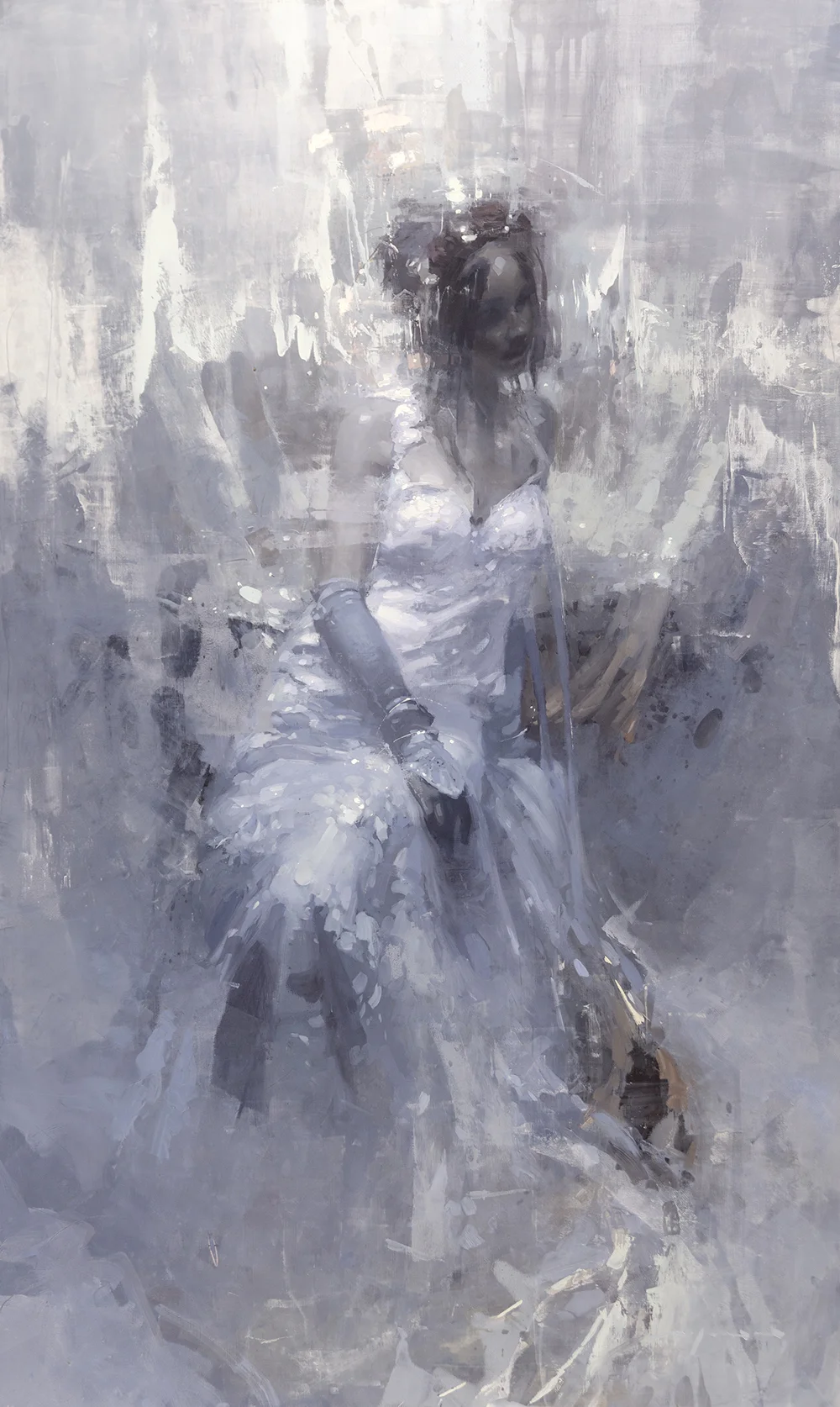 "The White Oracle" - 36 x 60 in. - Oil on Panel - Mar. 2019