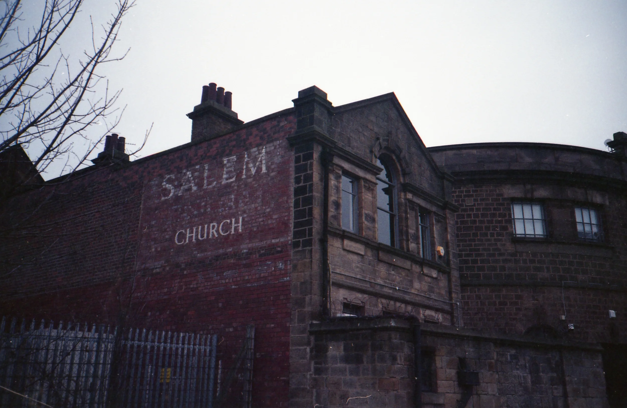 11/366 - I don't know if this is even a church still but I love faded signs like this