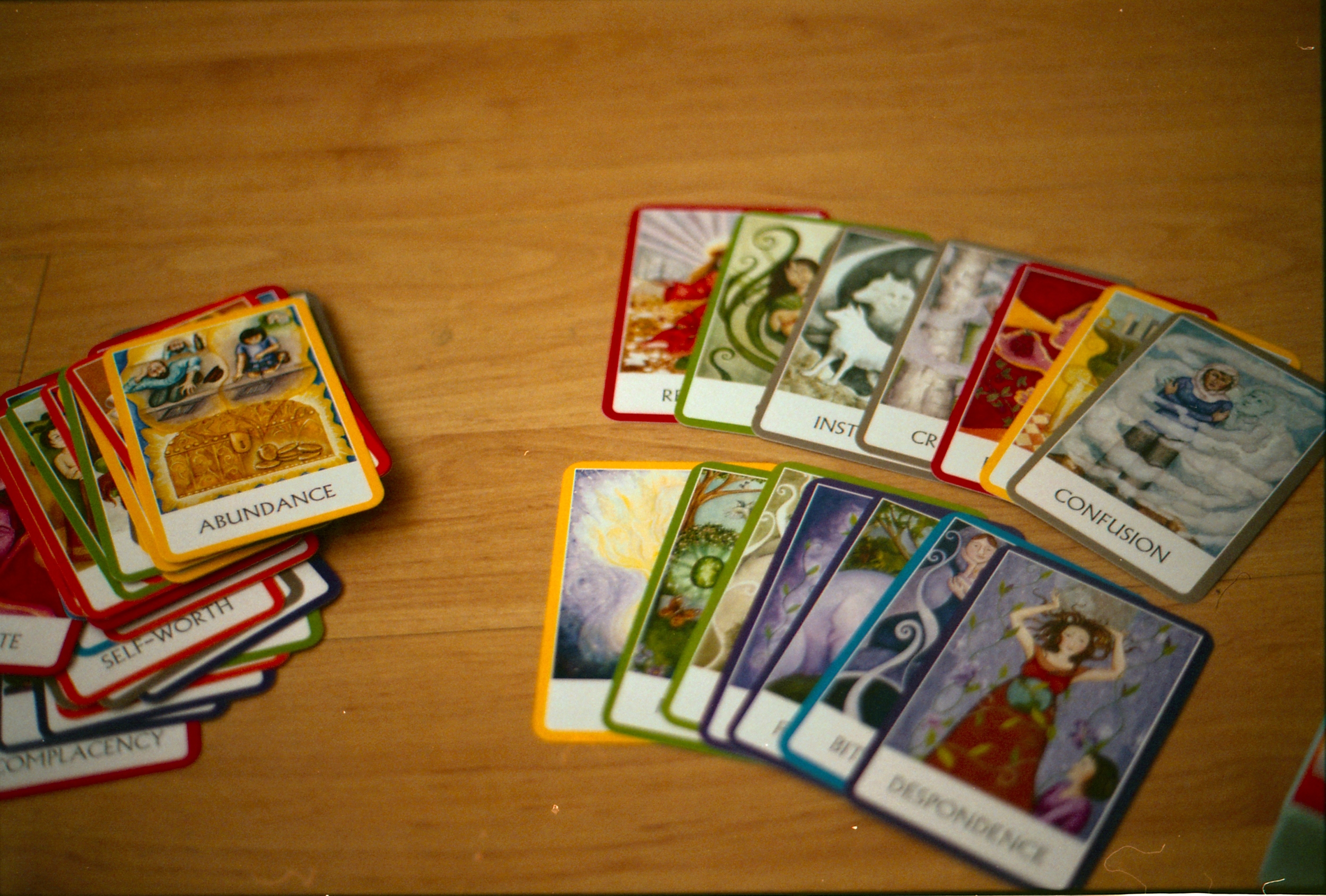 44/366 My newest interest, oracle and tarot cards, aren't there so pretty and colourful?