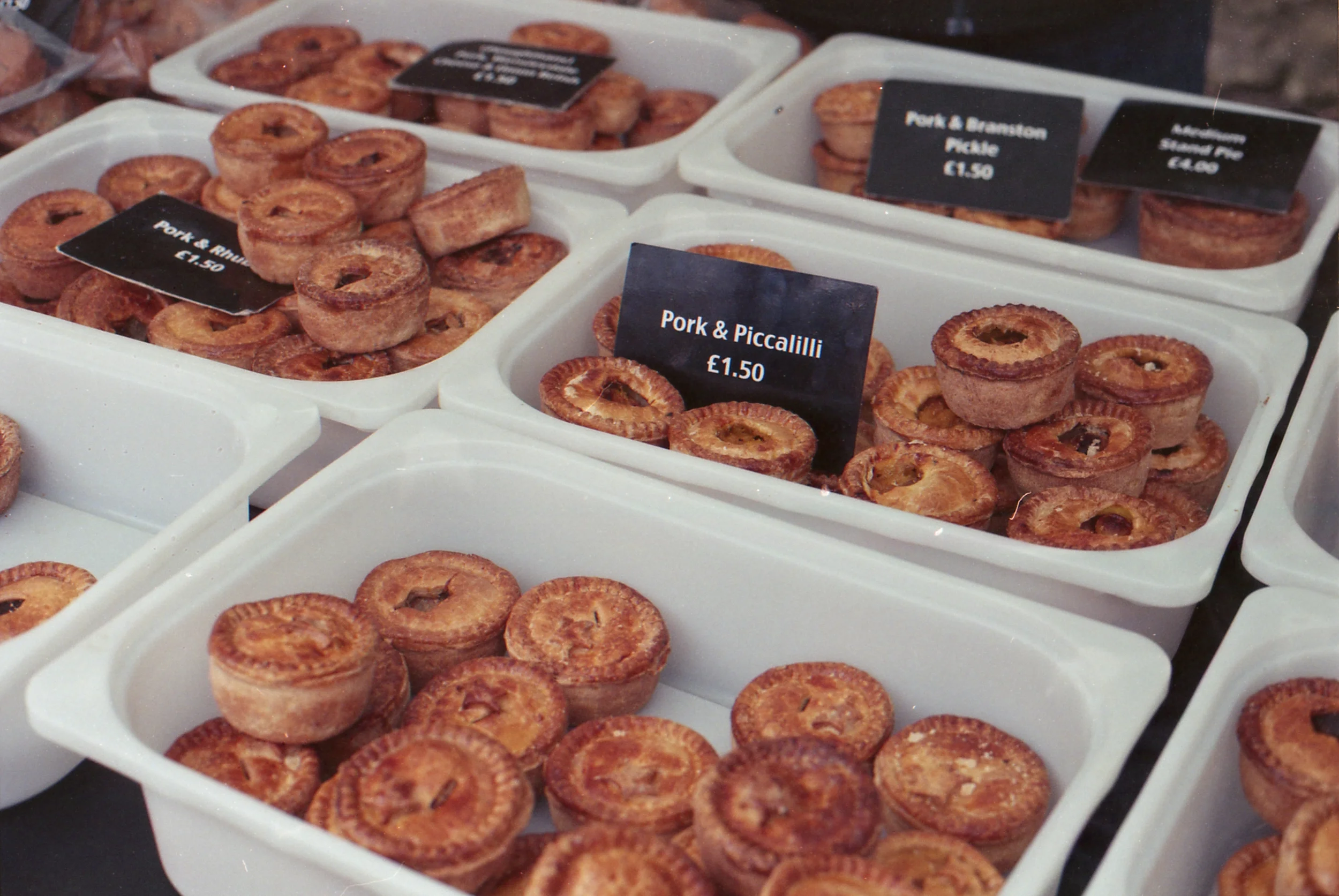 87/366 - Pies at the Kirkstall Deli market - my fave is the pork and lime pickle one, yum!