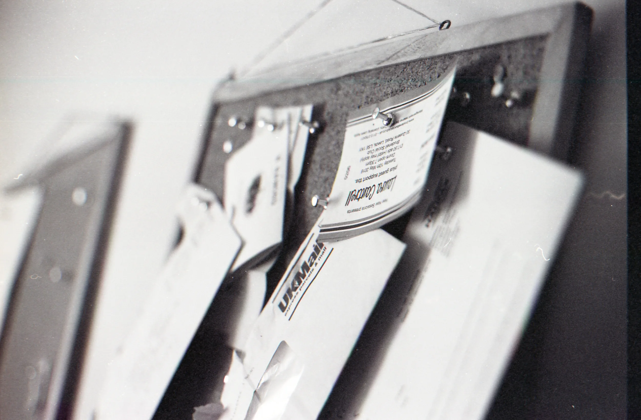 Day 107 - Gig tickets on the pinboard