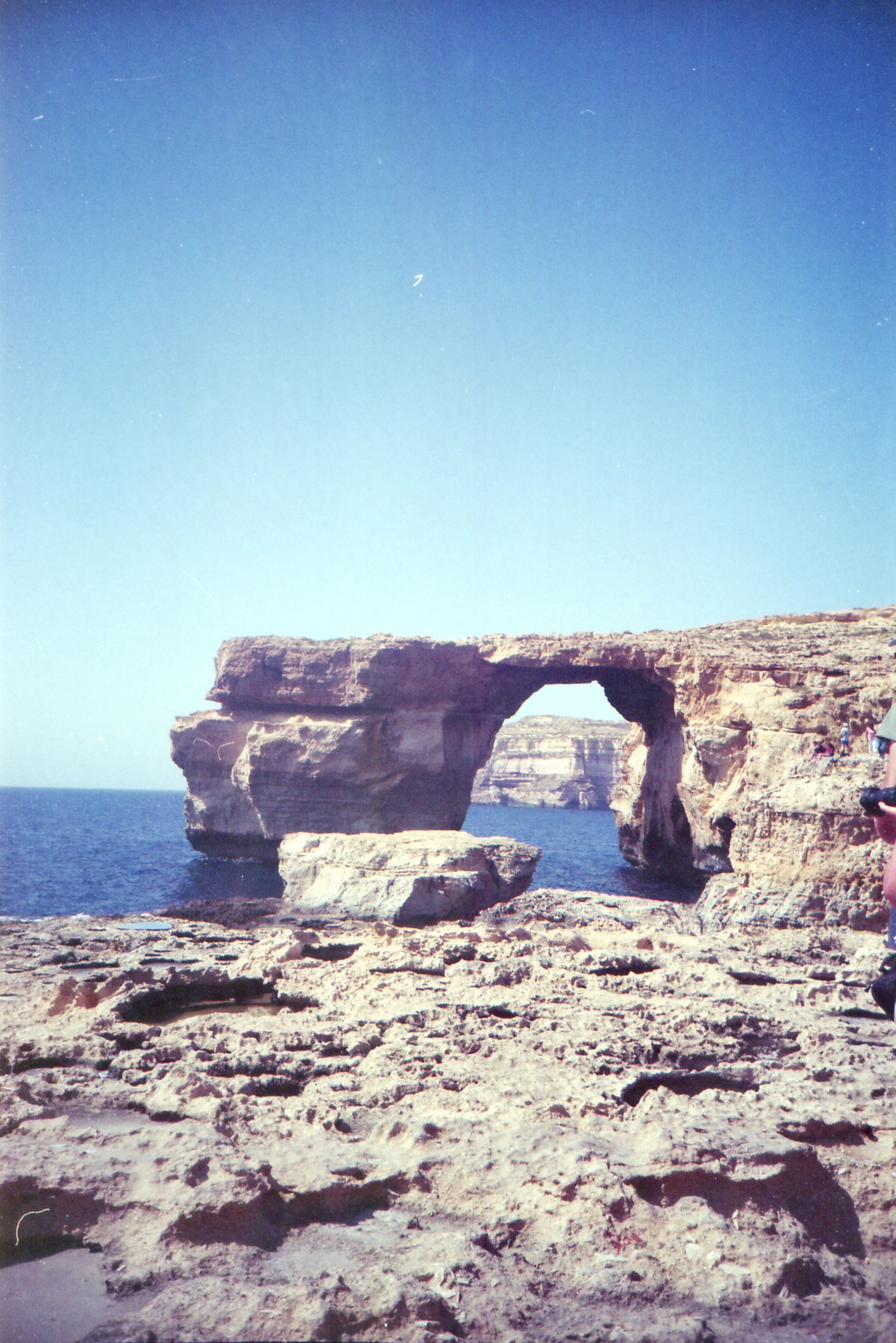 144/366 - Azures Window on the island Gozo... it was so pretty in person and we even went on a little boat around the other side which was so fun! What a great day.