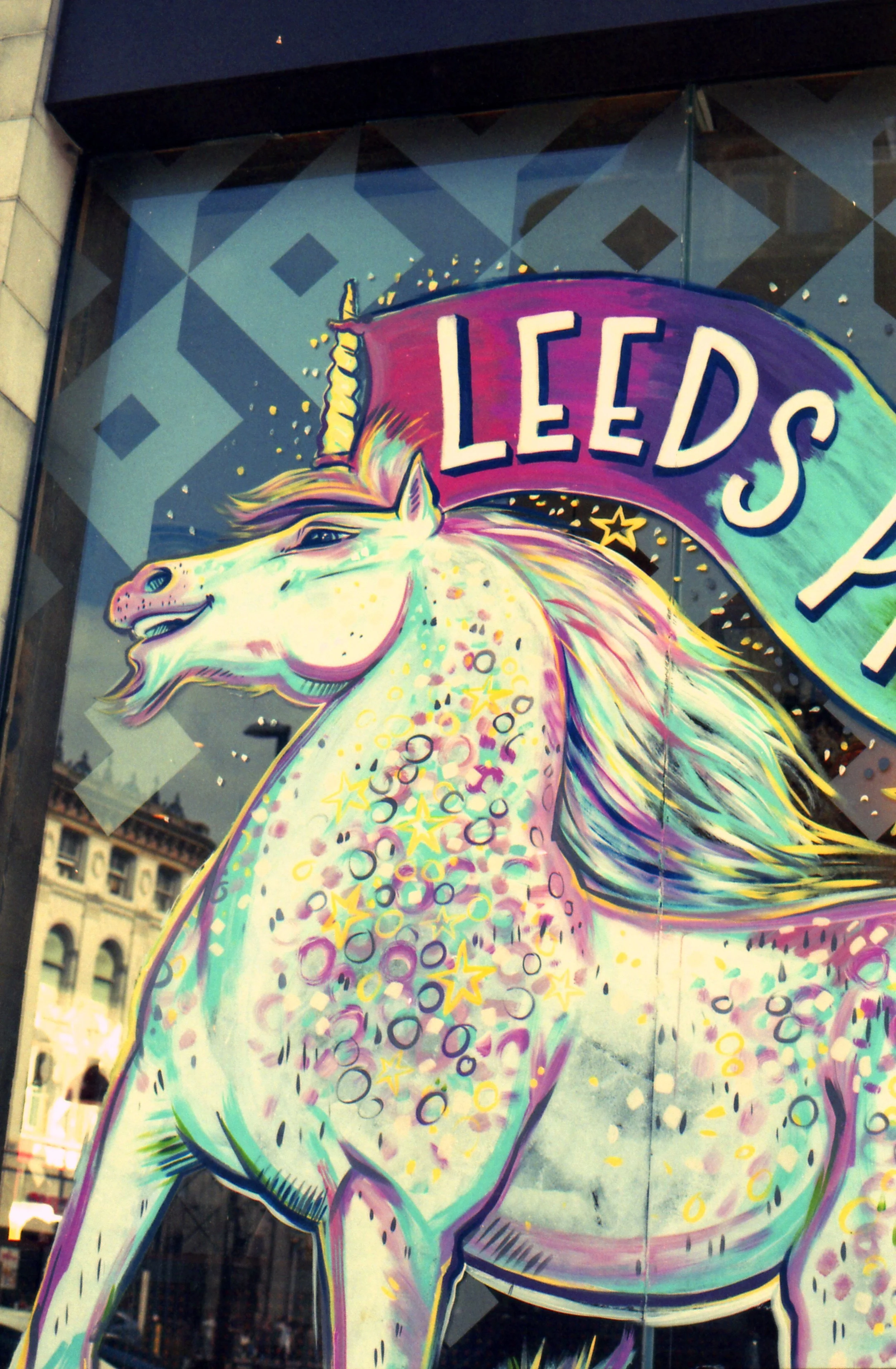 243/366 - Left over artwork from Leeds Pride - how happy and colourful is this chap!