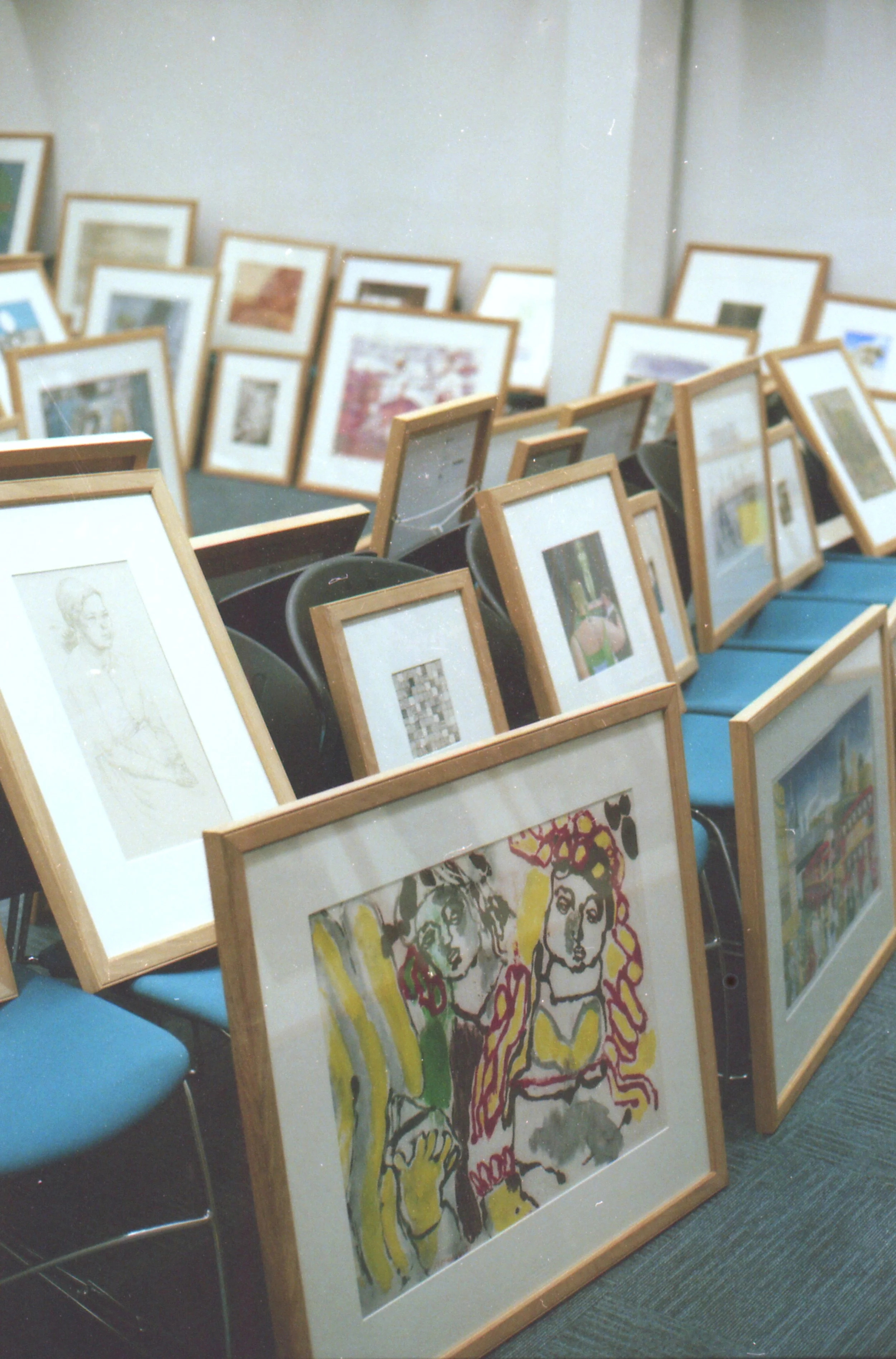 269/366 - Leeds Art Gallery has an amazing scheme where you can borrow a piece of art for your house and then swap it for another. This is a few of the choices you can pick from.