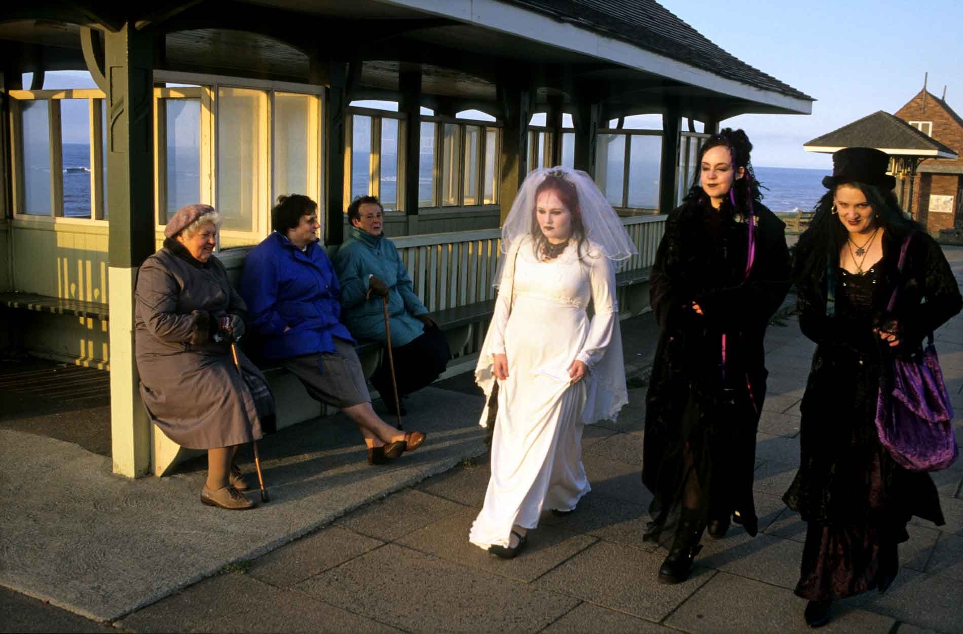 Goths and Grannies, Whitby. 1997.