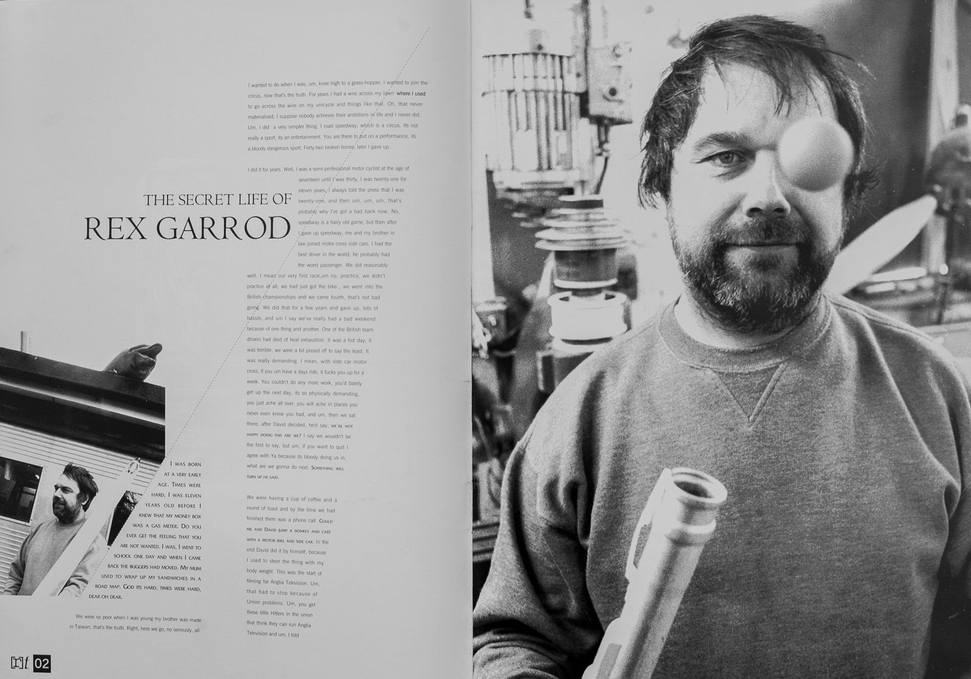Rex Garrod, madcap inventor, 1992.