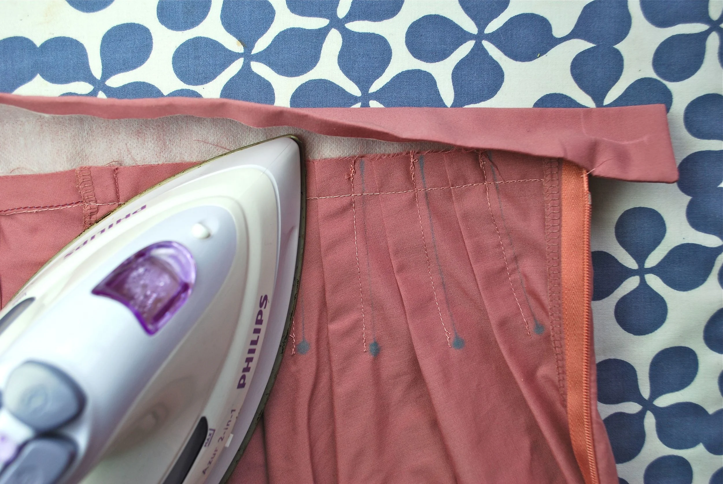 STEP 7a - Tuck and press