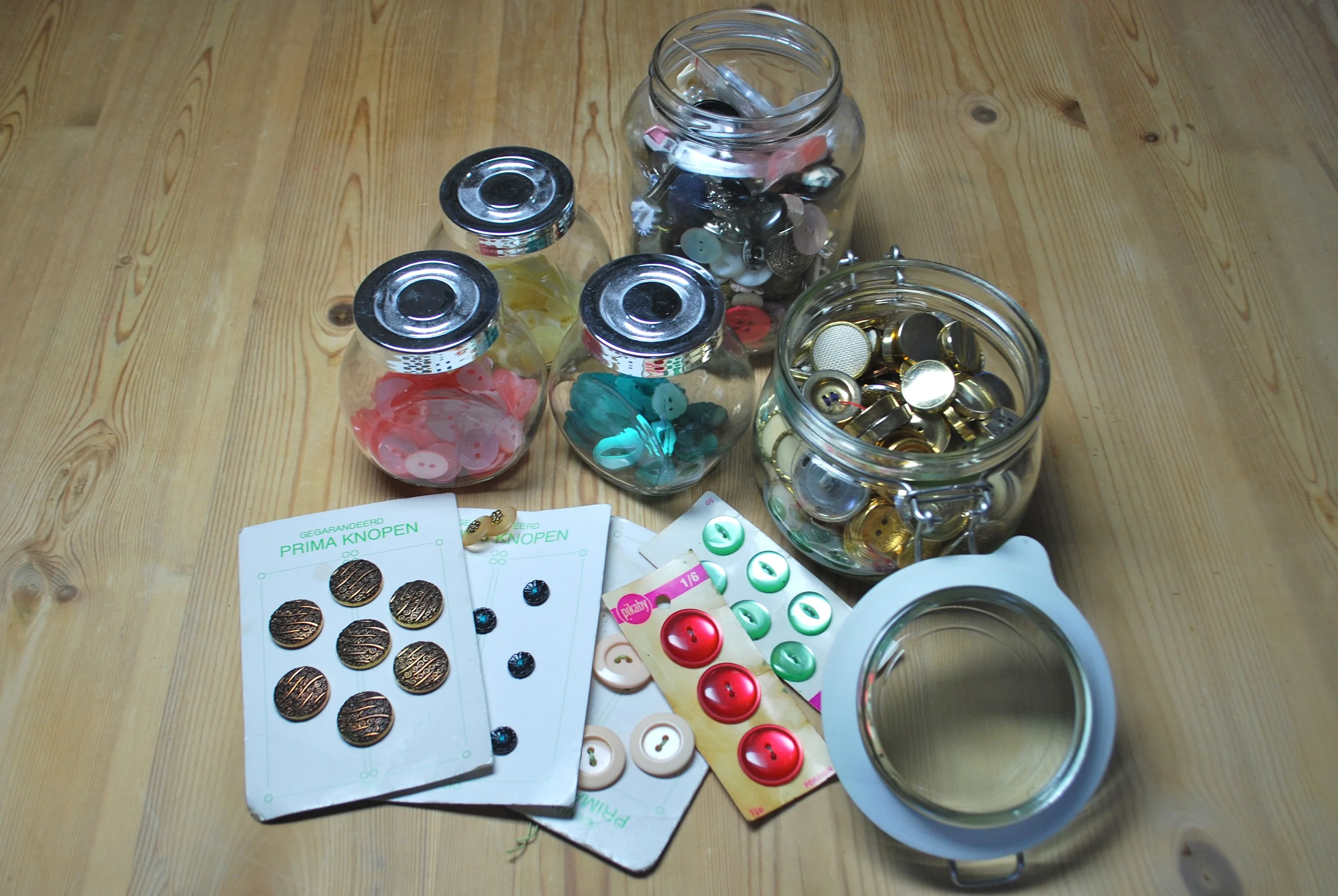 Just some of the buttons I have lying around my studio. 