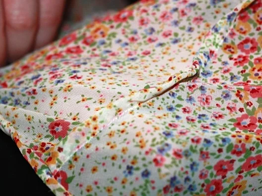 French seams and hand stitched hem