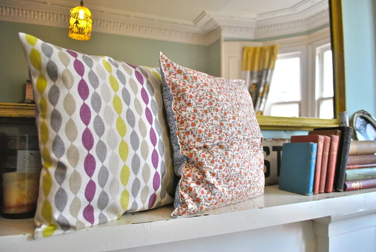 A couple of the cushions made by our students at our Cushion Workshop.