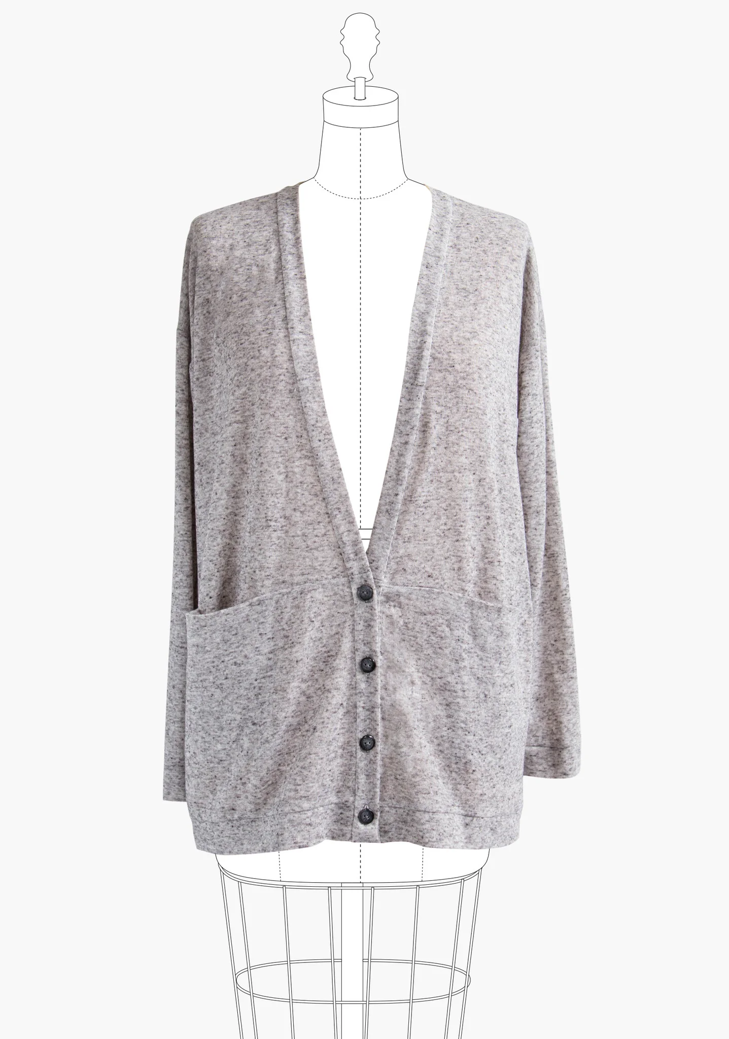 THE DRIFTLESS CARDIGAN by Grainline Studios The Driftless Cardigan drapes beautifully and has a casual, yet polished appearance. It’s the perfect cardigan for cooler temperatures throughout the year. Wear it when temperatures drop on a summer night or when it’s crisp in the autumn. This pattern features pockets and drop shoulders. View A is straight across the bottom, while View B has a split hem and is longer in the back.