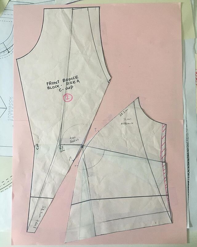 Pattern cutting a wedding dress bodice. Thinking about posting a live tutorial on how I drafted this pattern. Would anybody be interested?