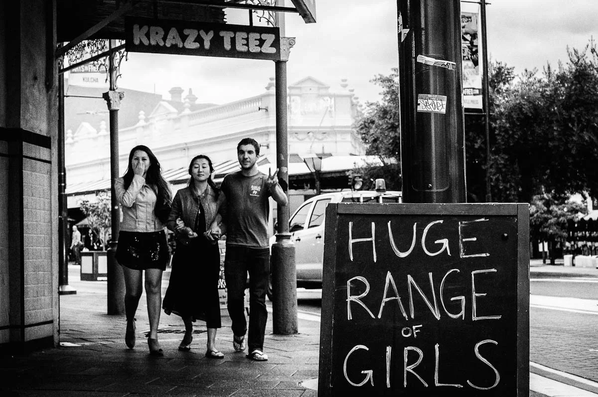 Wide Range of Girls - or the power of timing, framing and bad grammar - Piotrek Ziolkowski, Fremantle, 2013