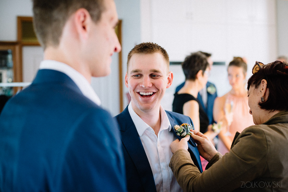 Leila and Conor/ Fremantle wedding with a splash/dash of rain.