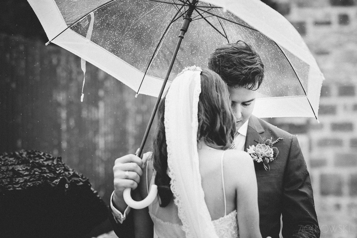 Leila and Conor/ Fremantle wedding with a splash/dash of rain.