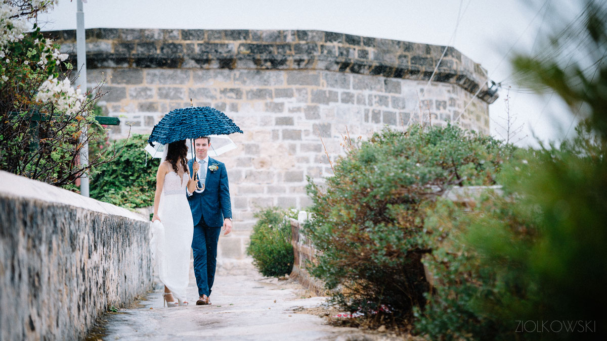 Leila and Conor/ Fremantle wedding with a splash/dash of rain.
